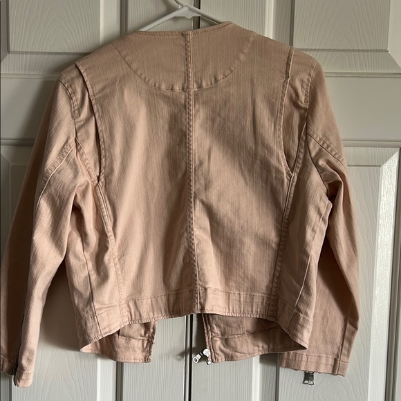 Women's Banana Republic Pink Moto Jacket - Picture 3 of 3